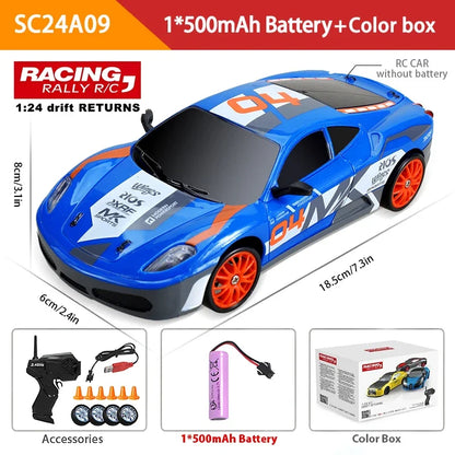 2.4G High Speed Drift Rc Car 4WD Toy Remote Control AE86 Model GTR Vehicle Car RC Racing Cars Toy for Children Christmas Gifts