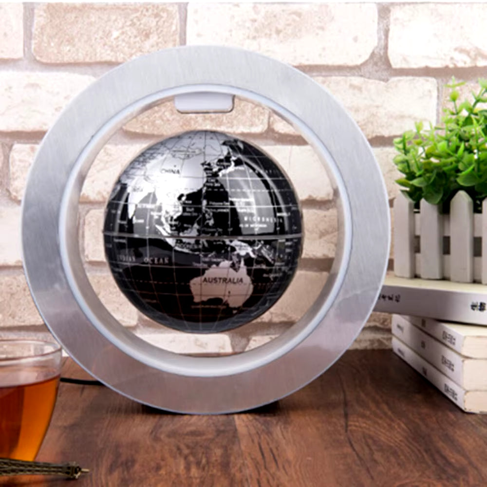 Round LED Map Floating Globe Magnetic Levitation Light anti Gravity Magic